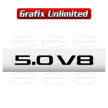 5.0 V8 Front Guard Mould Decal