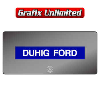 Dealership Decal, Duhig Ford late 