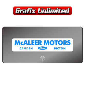 Dealership Decal, McAleer Motors