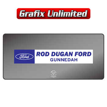 Dealership Decal, Rod Dugan Ford Gunnedah