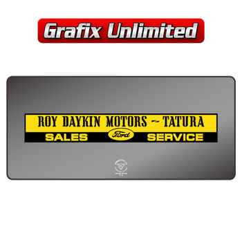 Dealership Decal, Roy Daykin Tatura